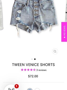 Katie J NYC Blue Denim Shorts